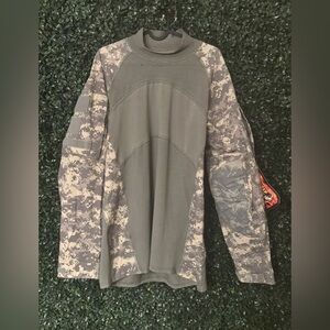 Massif Army Combat Shirt XL Flame Resistant tactical compression camouflage NWT
